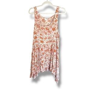Free People Voile and Lace Trapeze Mini Dress Size Medium